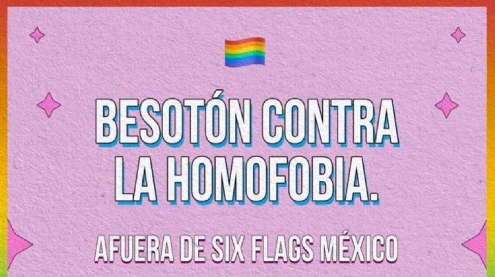 Convocan a “besotón contra la homofobia” en Six Flags tras caso de discriminación