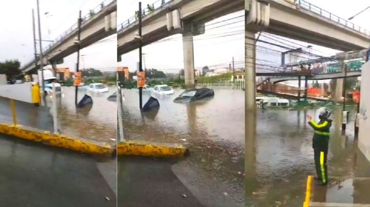 Lluvias causan inundaciones en Coacalco, Edomex (VIDEO)