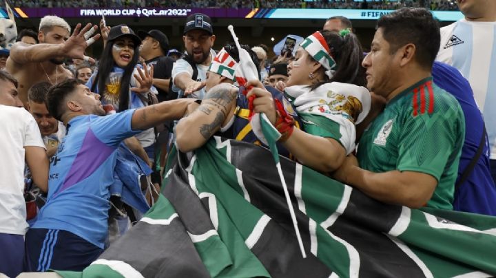 Qatar 2022: (FOTOS) Fans desatan pelea en el México vs. Argentina dentro del estadio