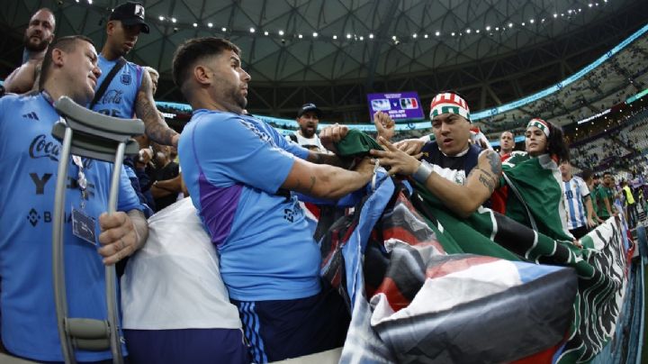 Qatar 2022: Sin detenidos tras pelea entre fans de México y Argentina en el Estadio Lusail