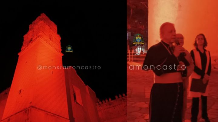 La Catedral de Cuernavaca se iluminó de rojo ¿Cuál fue el motivo?