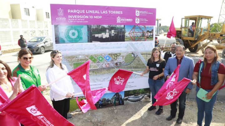 Arranca sexta etapa del Parque Lineal Las Torres en Escobedo NL