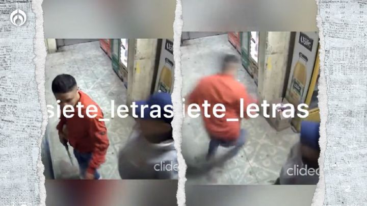 (VIDEO) ¡A balazos! Tendero corre a ladrones de su negocio en Chalco