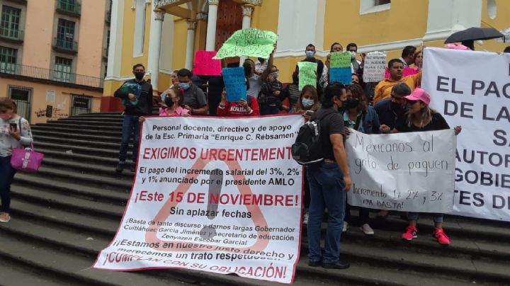 Paro Escolar en Veracruz: Maestros estatales endurecen sus protestas