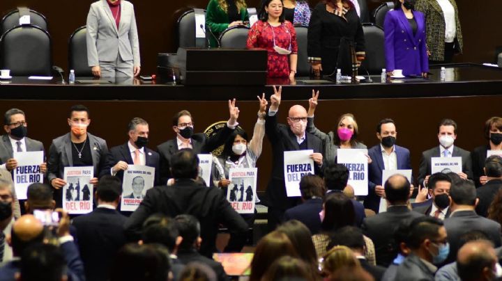 José Manuel del Río: MC protesta en Congreso y Noroña acusa "falta de respeto"