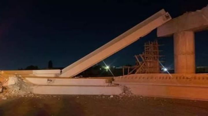 Colapsa estructura de puente en la autopista México-Pachuca