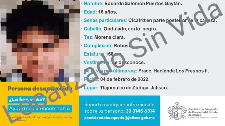 Asesinan al adolescente Eduardo Puertos en Jalisco; lo plagiaron en su casa