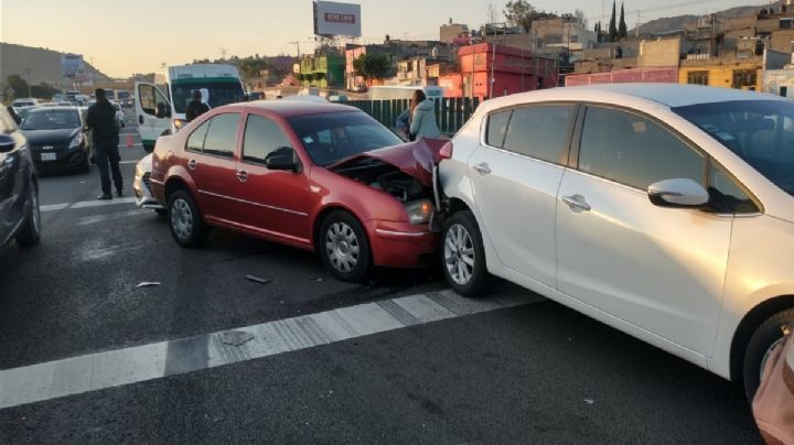 Carambola en la autopista México-Puebla: reportan lesionados