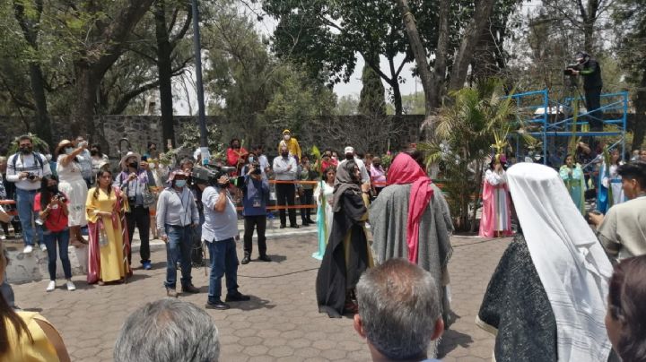 ¿Y para la revocación? En Iztapalapa se congregan cientos... para el Domingo de Ramos