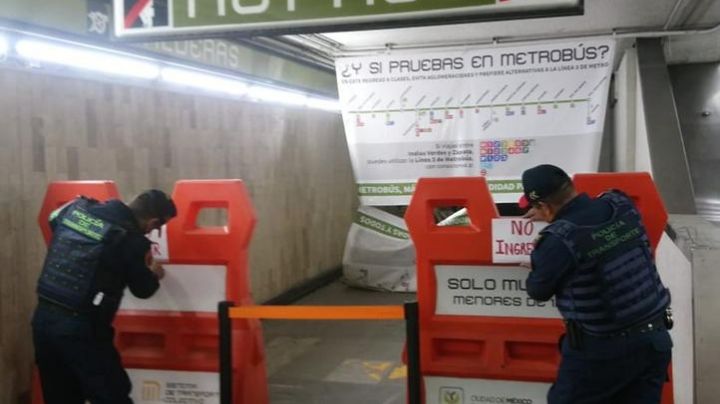 Metro CDMX: se desprende plafón en estación Balderas