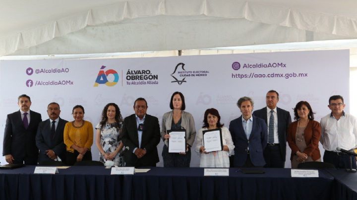 IECM y Álvaro Obregón firman convenio para promover educación cívica