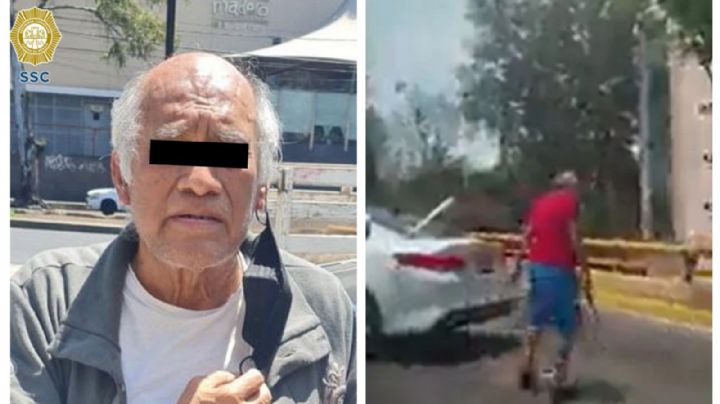 "Viejo loco" de Churubusco: policías hallan pistola a hijo de hombre que agredió a familia