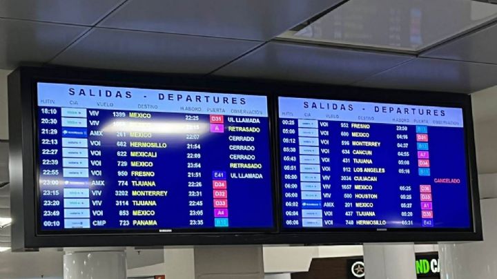 Problemas en el AICM: desvían 4 vuelos a aeropuertos alternos por malas condiciones climáticas