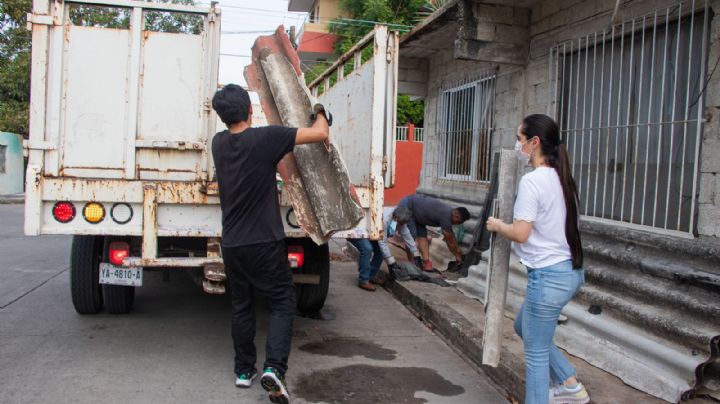 Eliminan criaderos de mosquitos en colonias de Poza Rica