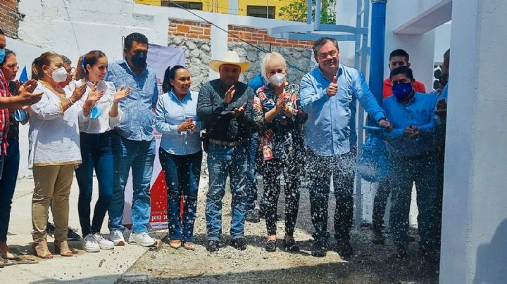 Mejoran abasto de agua potable en colonias de Jiutepec, inauguran 3 obras hídricas