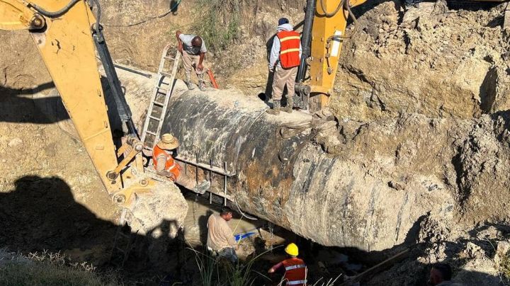 Crisis del agua en NL: reparan macrofuga que afectaba a seis municipios