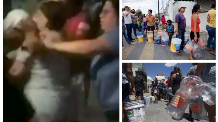 (VIDEO) Captan pelea de vecinos por agua en parque de Nuevo León