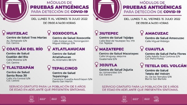 Repunte COVID-19: amplían a 12 Centros de Salud pruebas antigénicas gratuitas