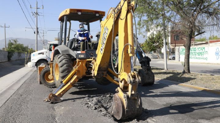 Sigue repavimentación en colonias de Escobedo, Nuevo León