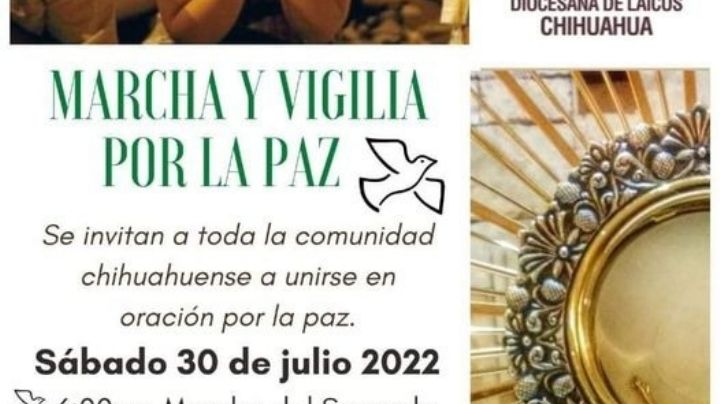 Convocan a "marcha y vigilia por la paz"