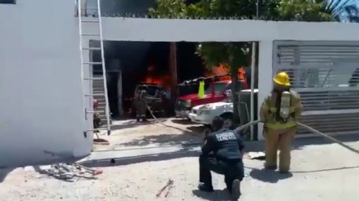 Incendio consume domicilio en La Paz