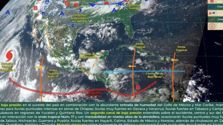 Seguirán las fuertes lluvias en Sonora y otros estados del Noroeste de México