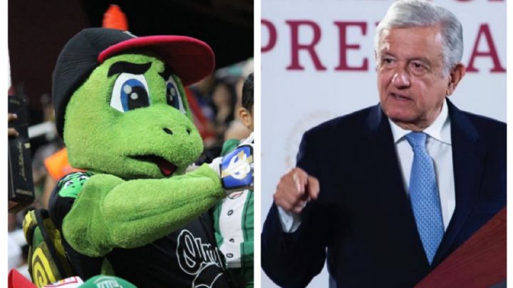 Botarga VIP: AMLO reprueba (pero justifica) ‘aventón’ de Marina a mascota de beisbol