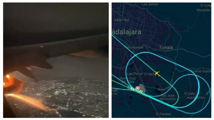 (VIDEO) 'Susto' en Guadalajara: avión aterriza de emergencia por falla en motor