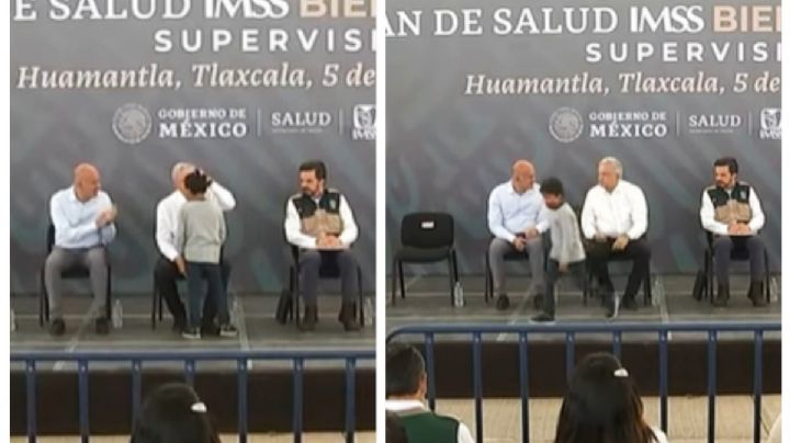 (VIDEO) Niño se ‘cuela’ en evento de AMLO: le pide que saque a su papá de la cárcel