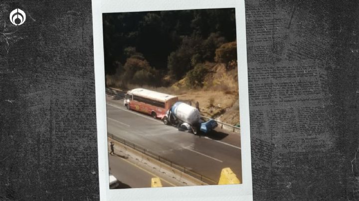 Pipa y camión chocan en la autopista Lechería-Chamapa; hay 1 muerto y heridos (VIDEO)