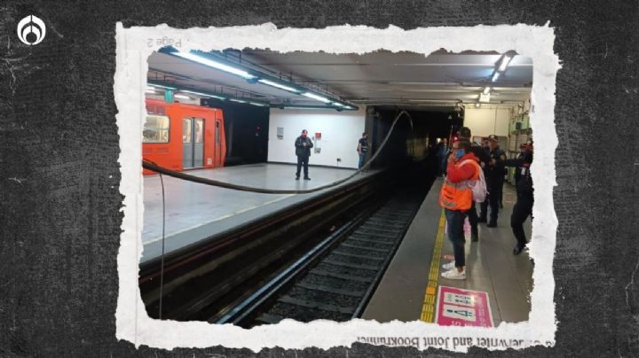 (VIDEO) Metro CDMX da otro ‘sustito’: se suelta cable en Salto de Agua