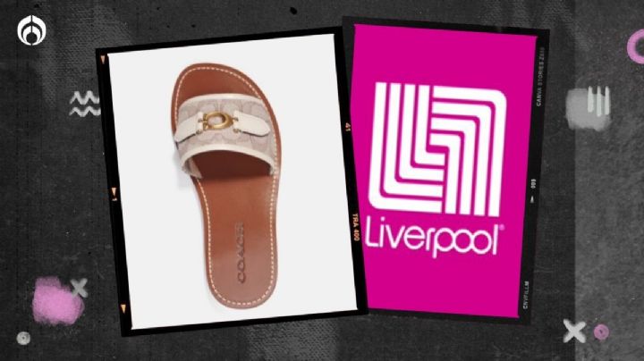 Liverpool remata lindas, cómodas y elegantes sandalias Coach para comprar dos al precio de una