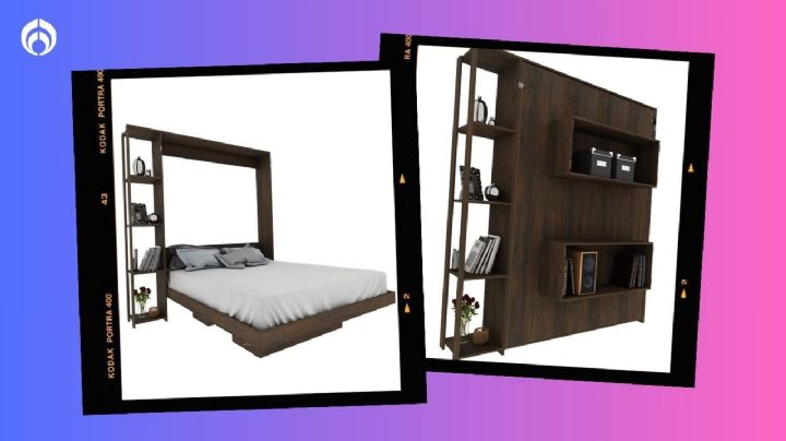 Liverpool rebaja más de 3 mil pesos a esta base de cama que se convierte en mueble de pared