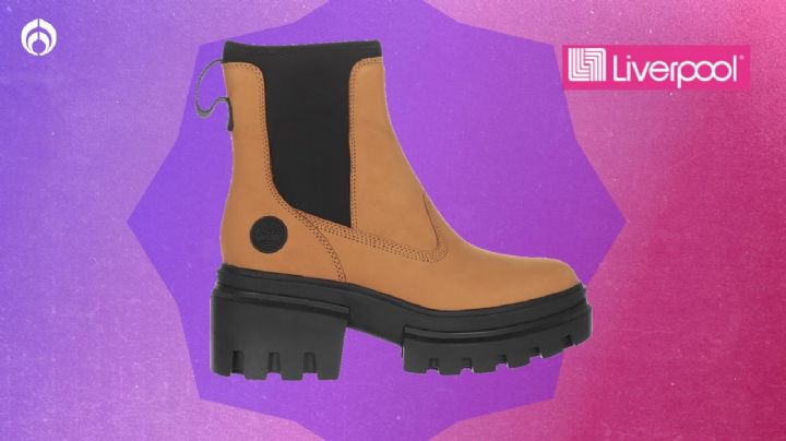 Liverpool remata botas Timberland de piel con moderna plataforma antiderrapante