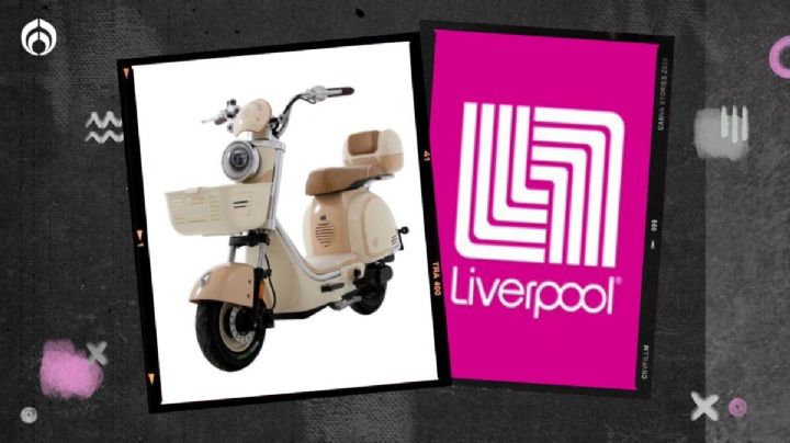 Liverpool remata solo hoy bella moto eléctrica de 400 W de potencia máxima