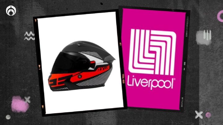 Liverpool aplica increíble descuentazo al casco unisex para moto con doble visor y luz LED