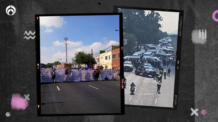 Asfixian la CDMX: transportistas bloquean Eje 3, Zaragoza, Tlalpan y más (VIDEOS)