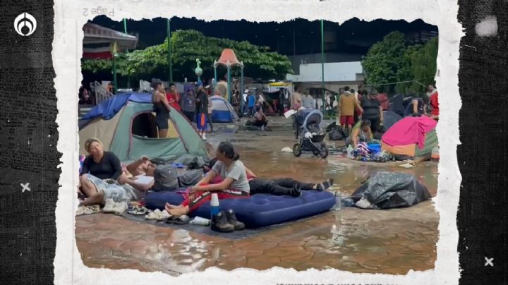 Tormenta tropical Pilar ‘estanca’ a caravana migrante de 17 mil personas en Chiapas