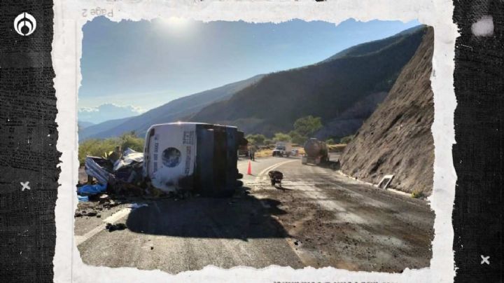 Vuelca autobús con migrantes en Oaxaca; mueren 16 personas