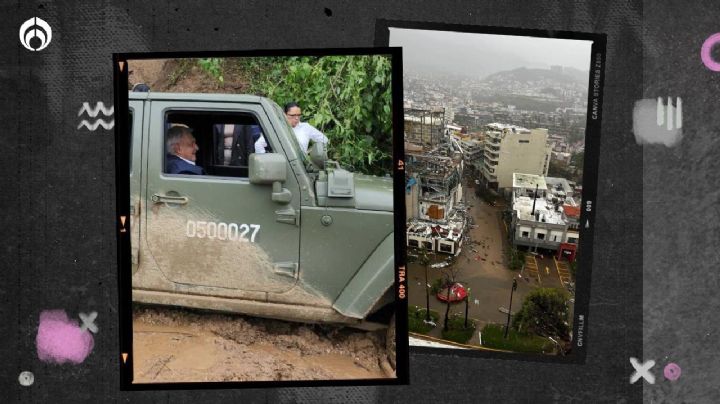 9 horas, 4 autos y 1 cerro: así vivió AMLO su primera visita a Acapulco tras 'Otis'