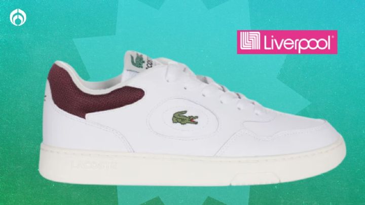 Liverpool remata elegantísimos tenis Lacoste originales muy combinables, ¡hay en todas las tallas!