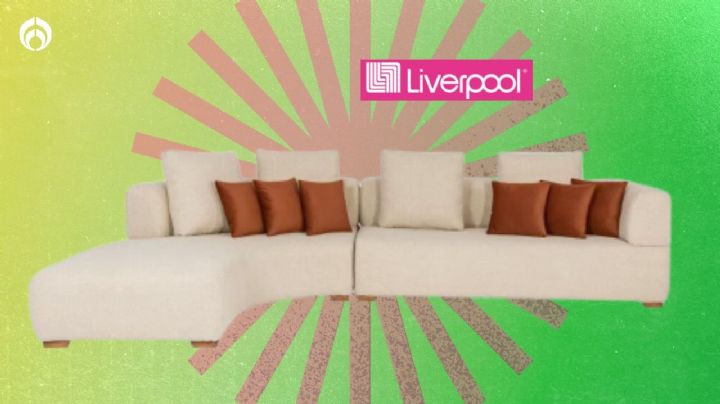 Liverpool tiene precio regalado en sala modular confortable y resistente con elegante diseño