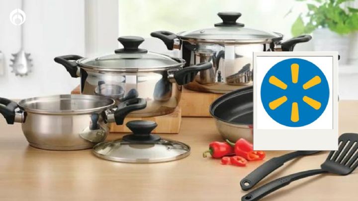 Walmart hace descuentazo a batería de cocina plateada Tramontina de 43 piezas de acero inoxidable