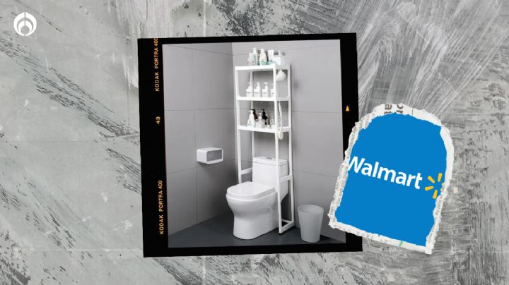 Walmart remata este organizador de baño con repisa superpráctico, ¡está regalado!