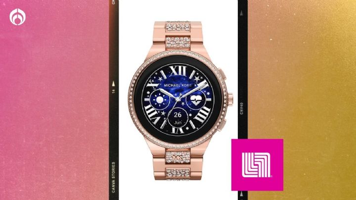 Liverpool se luce con descuentazo en smartwatch Michael Kors de acabado en oro rosa y cristales