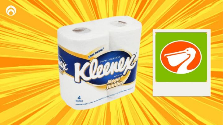 La Comer vende baratísimo el papel de baño Kleenex con casi 400 hojas dobles por rollo