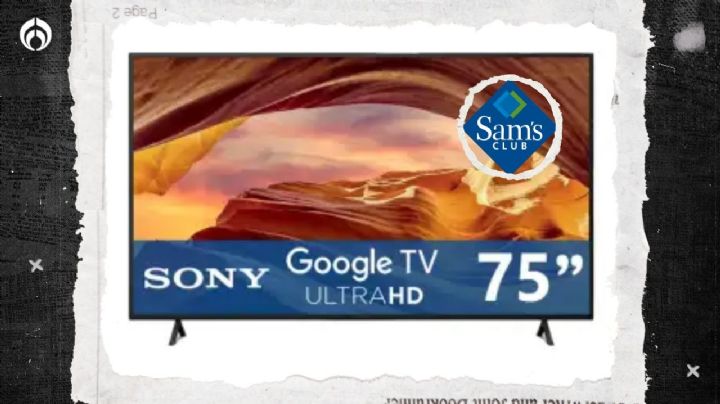 Sam’s Club remata pantalla Sony de 75 pulgadas con Google TV y poderoso procesador