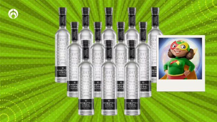 Bodega Aurrera remata paquete de 12 botellas de tequila Maestro Dobel Diamante de 700 ml