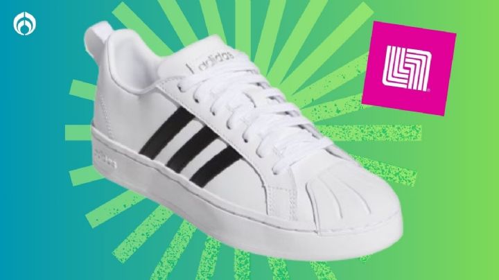 Liverpool tiene baratísimos los tenis Adidas Court Low Streetcheck blancos con franjas negras