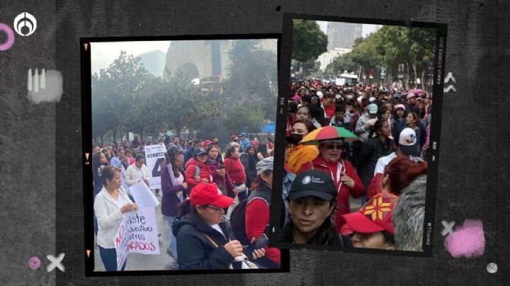 (VIDEO) Docentes de la CNTE protestan en la CDMX; exigen aumento salarial